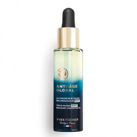 Yves Rocher Anti-Age Global Regenerierendes 2-Phasen Nachtkonzentrat  Anti-Age Global Регенерирующий 2-фазный ночной концентрат