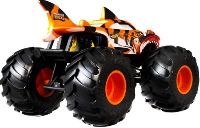 Mattel Hot Wheels Monster Trucks 1:24 Die-Cast Tiger Shark Hot Wheels Monster Trucks 1:24 литая тигровая акула
