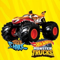 Mattel Hot Wheels Monster Trucks 1:24 Die-Cast Tiger Shark Hot Wheels Monster Trucks 1:24 литая тигровая акула