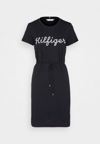 Tommy Hilfiger ROPE PUFF PRINT KNEE Jersey dress desert sky ROPE PUFF PRINT KNEE Платье из джерси небо пустыни