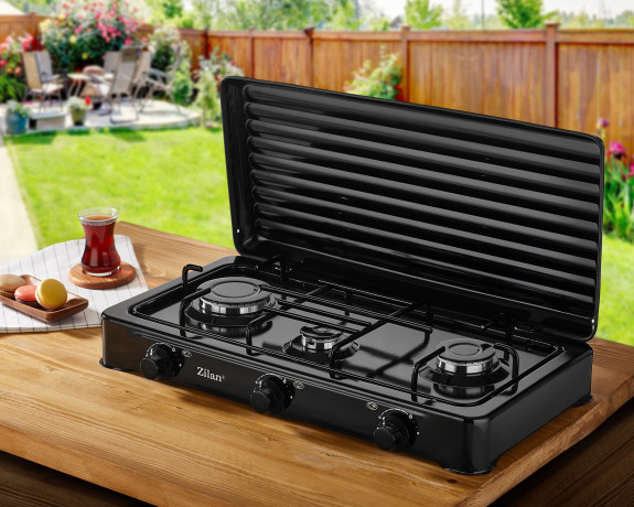 Zilan Zilan Gaskocher ZLN-0032, (Set), Nutzbar mit Butan / Propan Gas oder LPG-Mischung (Flussiggas) Газовая плита Zilan ZLN-0032, (комплект), может использоваться с газом бутан/пропан или смесью LPG (сжиженный газ)