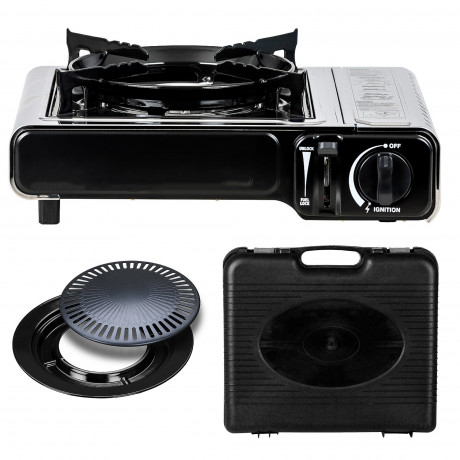 Mianova Mianova Gaskocher 1 flammig Campingkocher Kocher fur Gaskartuschen, Outdoor Grill Camping Herd Notfallkocher Gaskocher fur Gas Kartuschen  Газовая плита Мианова 1 пламя походная плита для газовых баллончиков, уличный гриль походная плита аварийная