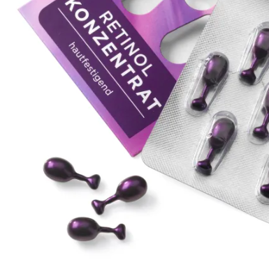 Balea Konzentrat Retinol Lift Effect, Балеа Капсулы концентрат для подтяжки кожи лица с ретинолом, 7 шт