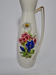 Ваза винтажная Lutz &quot;Букет полевых цветов&quot;, среднего размера, 22,5 см, Австрия, 1960-70гг.