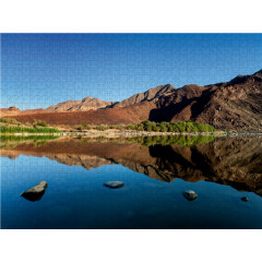 CALVENDO Puzzle CALVENDO Puzzle Afrikanischer Fluss mit Spiegelung in Namibia Пазл CALVENDO Puzzle Африканская река с отражением в Намибии