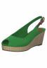 Tommy Hilfiger ESSENTIAL Peep toes green ESSENTIAL – Открытые пальцы ног зеленый