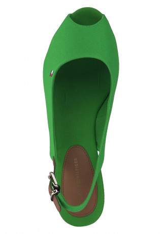 Tommy Hilfiger ESSENTIAL Peep toes green ESSENTIAL – Открытые пальцы ног зеленый