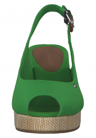 Tommy Hilfiger ESSENTIAL Peep toes green ESSENTIAL – Открытые пальцы ног зеленый