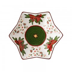 Hutschenreuther Hutschenreuther Weihnachtszeit Sternschale 15 cm Рождественская тарелка Hutschenreuther Star 15 см