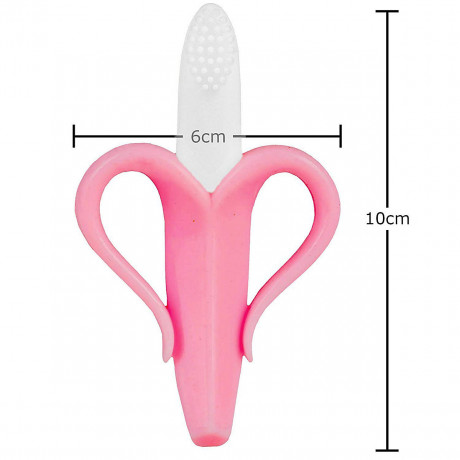 Just2Little Zahnpflege Bananen Baby Zahnburste Банановая детская зубная щетка для ухода за зубами