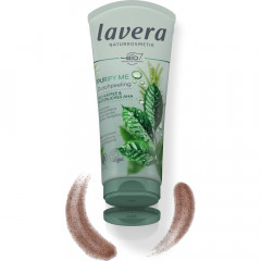 LAVERA Peeling Purify Me Bio-Kaffee &amp; naturliches AHA, 200 ml, Лавера Пилинг для тела для глубокого очищения, био-кофе и натуральные AHA-кислоты, 200 мл