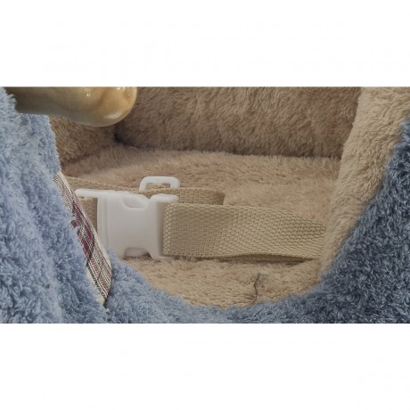 bieco Plusch Schaukeltier Baby Esel 60 cm aus Holz Schaukelpferd mit Sicherheitsgurt Schaukeltiere Плюшевая качалка ослик 60 см деревянная лошадка-качалка с ремнем безопасности Животные-качалки