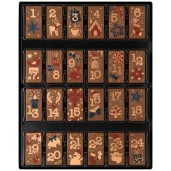 Weibler Geschenkpackung Adventskalender Vollmilch 200g, подарочный адвент-календарь из молочного шоколада, 200 г