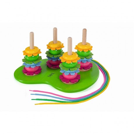 SINASPIELZEUG Holzspielzeug Steckspiel ?Flowerpower? Деревянная игрушка подключаемая игра ?Flowerpower?