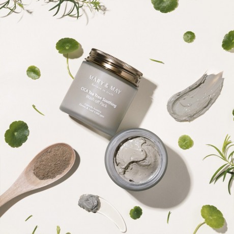 Mary  May CICA Tea Tree Soothing Wash Off Pack  Успокаивающий смывной набор CICA Tea Tree