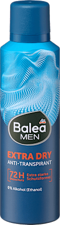 Balea MEN Antitranspirant Deospray Extra Dry, 200 ml, Антиперспирант Extra Dry для сухости подмышек до 72 часов, 200 мл
