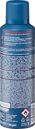 Balea MEN Antitranspirant Deospray Extra Dry, 200 ml, Антиперспирант Extra Dry для сухости подмышек до 72 часов, 200 мл
