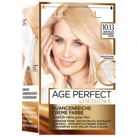 L'Oréal Paris Age Perfect Creme Farbe sehr helles strahlendes blond 10.13 Крем-краска для волос очень светлый, сияющий блонд 10.13