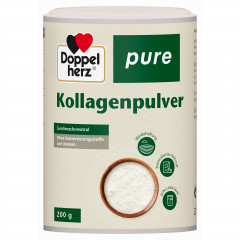 Doppelherz pure Kollagenpulver, Pulver, 200 g, Гидролизованный говяжий коллаген без вкуса и ароматизаторов для дополнения рациона, порошок, 200 г