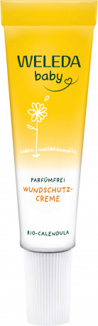 WELEDA Calendula Wundschutzcreme parfuemfrei Reisegroesse, 10 ml, Детский защитный крем под подгузник с календулой без отдушки, дорожный формат, 10 мл