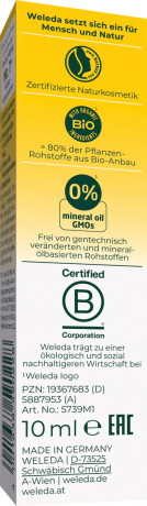 WELEDA Calendula Wundschutzcreme parfuemfrei Reisegroesse, 10 ml, Детский защитный крем под подгузник с календулой без отдушки, дорожный формат, 10 мл