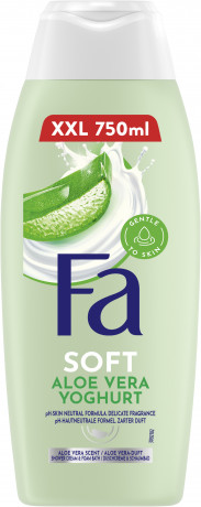 Fa Soft Yoghurt Aloe Vera XXL Duschgel 750 ml, Крем-гель для душа FA Soft Yoghurt Aloe Vera XXL с ароматом алоэ, белых цветов и мускуса, 750 мл