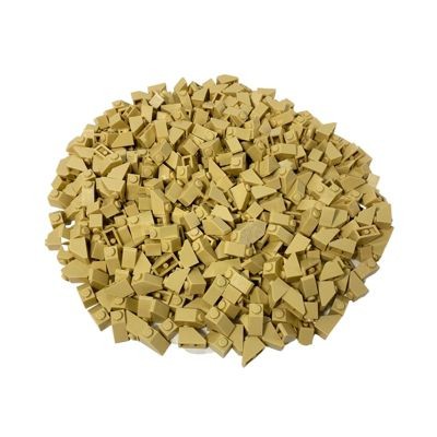 LEGO LEGO 2x1 Schragstein Beige - 250 Stuck - Tan slope 3040 LEGO 2x1 бежевый кирпич - 250 штук - Загар 3040