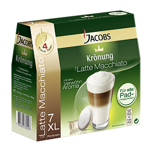 Jacobs Kronung Кофе Латте макиато 162г, 7 саше