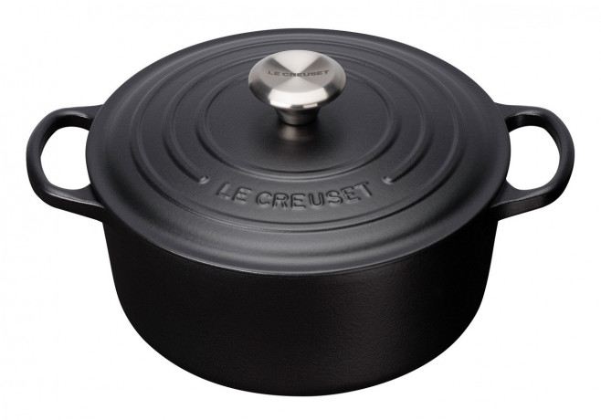 Le Creuset LE CREUSET Br\u00e4ter rund 28cm Schwarz SIGNATURE schwarz LE CREUSET Br>4ter круглый 28см черный SIGNATURE
