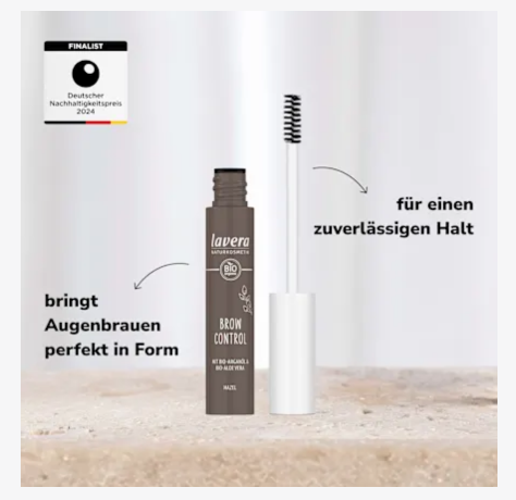 lavera NATURKOSMETIK Augenbrauengel Brow Control 02 Hazel, 8,5 ml Гель для бровей 