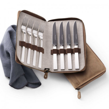 Robbe & Berking Robbe & Berking Riva - 925 Sterling Silber Grillset Frozen Black 8-tlg. Robbe &amp; Berking Riva - Набор для гриля из стерлингового серебра 925 пробы Frozen Black, 8 предметов.