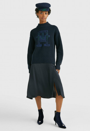 Tommy Hilfiger MONOGRAM GRAPHIC MOCK-NK Jumper desert sky MONOGRAM GRAPHIC MOCK-NK Джемперы небо пустыни