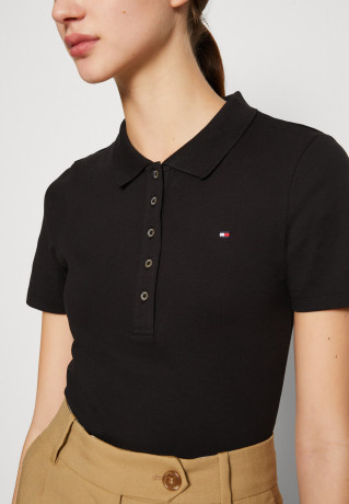 Tommy Hilfiger 1985 SLIM Polo shirt black 1985 SLIM рубашка поло черный
