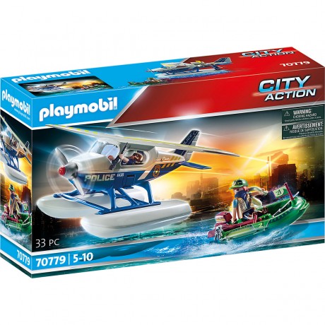 PLAYMOBIL PLAYMOBIL 70779 Polizei-Wasserflugzeug: Schmuggler-Verfolgung PLAYMOBIL 70779 Полицейский гидросамолет: погоня за контрабандистом