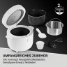 N8WERK N8WERK Reiskocher mit 5 Kochmodi und Dampfgarer-Einsatz Cooker Multikocher, 400 W schwarz Рисоварка N8WERK с 5 режимами приготовления и пароваркой-мультиваркой, 400 Вт