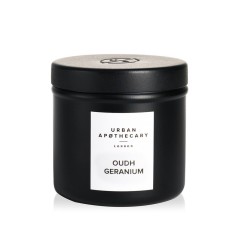 Urban Apothecary Oudh Geranium Kerze Luxury Iron Travel Candle, 175 g