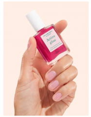 Manucurist Active Glow Blueberry + Raspberry, укрепляющий лак для ногтей с эффектом геля и натурального сияния, холодный розово-лиловый и ягодно-розовый, уход и укрепление ногтей, 2х15 мл