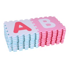 KNORR Toys Puzzlematte Alphabet + Zahlen pink-rosa Коврик-пазл алфавит+цифры розовый-розовый