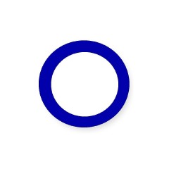 SINASPIELZEUG Holzspielzeug Legematerial Ring Blau 24 Stuck Деревянная игрушка подкладочный материал кольцо синее 24 шт.