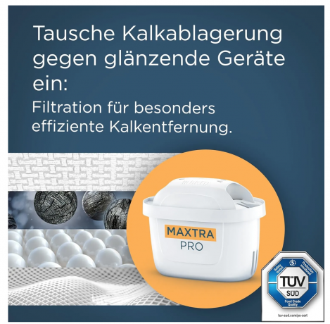 BRITA Maxtra Pro Extra Limescale Protection Water Filter Cartridge Pack of 12,  сменный картридж для фильтра воды (Германия), усиленная очистка от примесей для жёсткой воды, 4 ступени 150л, 12шт
