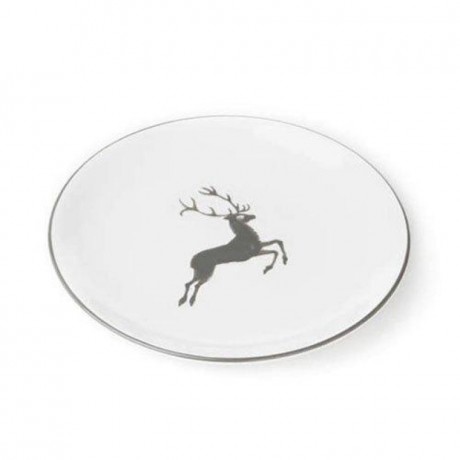 Gmundner Keramik Gmundner Keramik Grauer Hirsch Dessertteller / Fruhstucksteller Cup d: 20 cm / h: 2,6 cm Десертная тарелка Gmundner Ceramics Grey Deer / Тарелка для завтрака d: 20 см / высота: 2,6 см