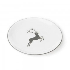 Gmundner Keramik Gmundner Keramik Grauer Hirsch Dessertteller / Fruhstucksteller Cup d: 20 cm / h: 2,6 cm Десертная тарелка Gmundner Ceramics Grey Deer / Тарелка для завтрака d: 20 см / высота: 2,6 см