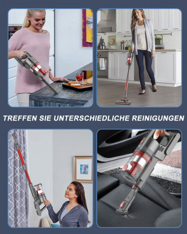 REDOM REDOM Akku-Handstaubsauger Handstaubsauger Autostaubsauger Staubsauger Bodenstaubsauger Kabellos, 2 in 1 20000 Pa 12000mAh Akku fur Wohnungen Auto mit LED Licht Беспроводной ручной пылесос REDOM, ручной пылесос, автомобильный пылесос, пылесос для п
