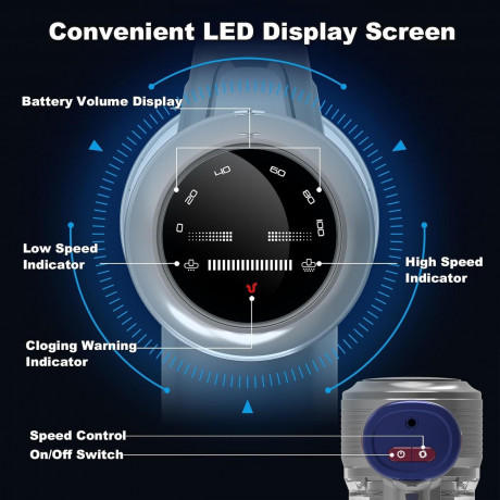 Jajibot Jajibot Akku-Hand-und Stielstaubsauger, 250,00 W, Beutellos, 26000Pa Staubsauger Kabelloser LED-Anzeige, 6-in-1 Leicht Akkusauger Беспроводной ручной и стержневой пылесос Jajibot, 250,00 Вт, без мешка, пылесос 26000 Па, беспроводной светодиодный