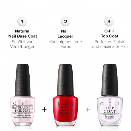 OPI Nail Lacquer Top Coat 15ml, OPI Топовое покрытие OPI Top Coat (США), закрепляет цвет и даёт глянцевый зеркальный блеск, 15мл