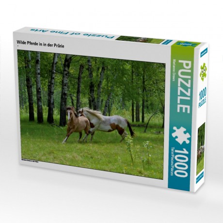 CALVENDO Puzzle CALVENDO Puzzle Wilde Pferde in in der Prarie Пазл CALVENDO Puzzle Дикие лошади в прериях