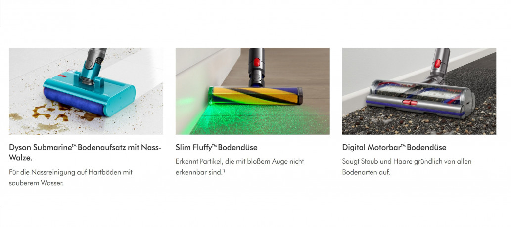 DYSON DYSON Akku-Hand-und Stielstaubsauger V15 Detect Submarine Staubsauger Kabellos Akkusauger Handstaubsauger, Beutellos, Kabelloser Akkuhandstaubsauger Sauger Autostaubsauger Akkuhandsauger Беспроводной ручной и стержневой пылесос DYSON V15 Detect Под