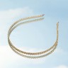 The Hair Edit Gold Cable Chaplet Headband  Золотая повязка на голову в виде часовни