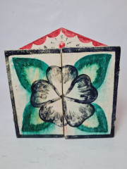 Композиция винтажная Retablos &quot;Магазин шляпок&quot;, гипс, ручная роспись, 16 x 8 x 17,5 см, Германия, 1960-70гг.