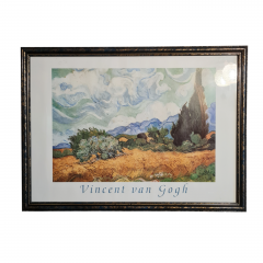 Картина винтажная Винсента Ван Гога, в деревянной раме, 75,5 x 65,5 см, Германия, 1960-70гг.